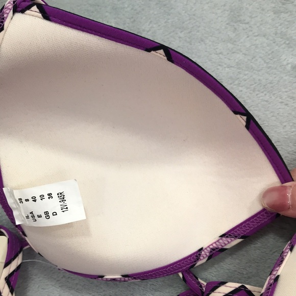 Gottex Virginia Geometric String Bikini Top and Matching Bottom Size 8 New - Picture 9 of 9